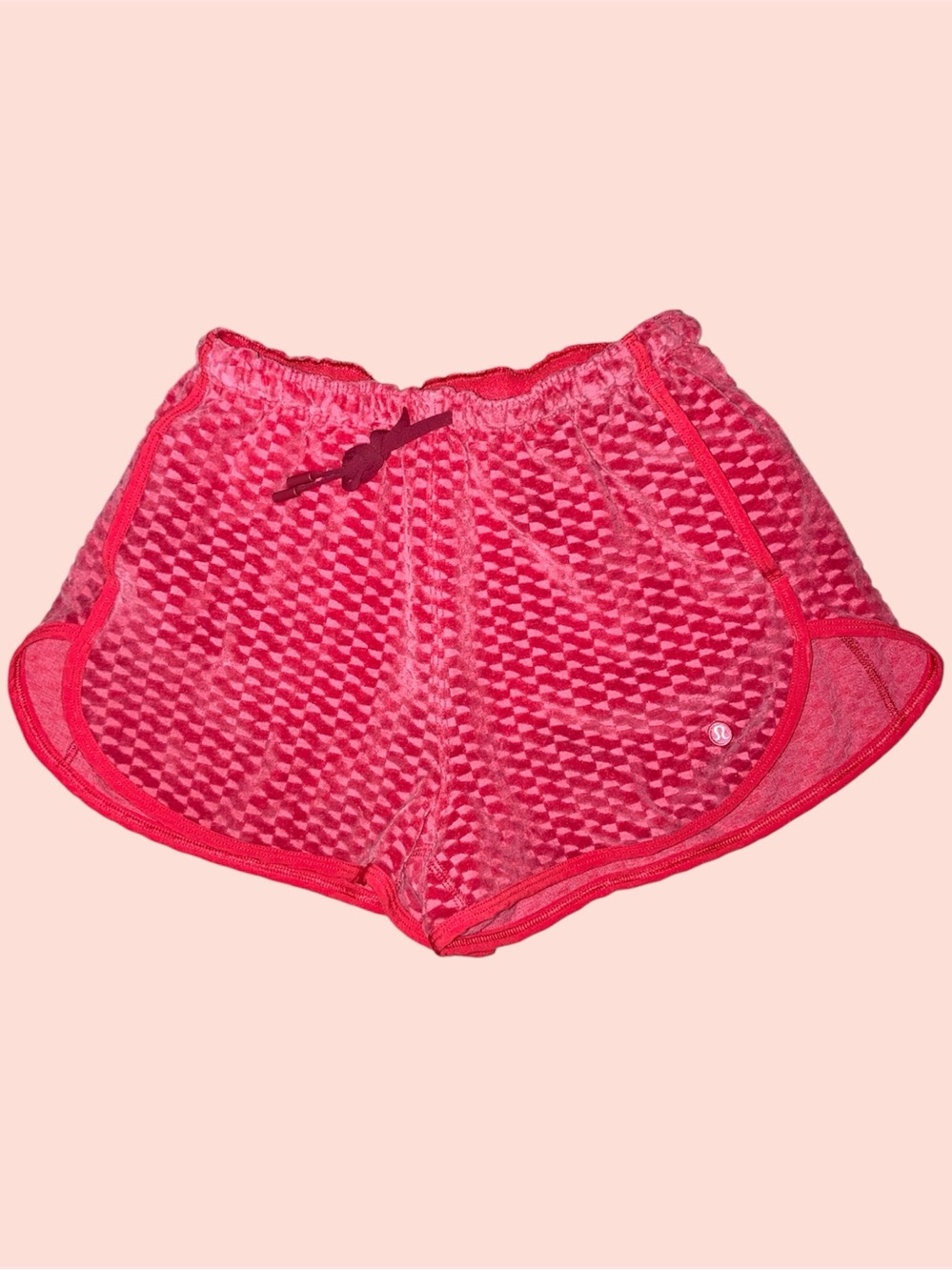 Red Velvet Terry Shorts